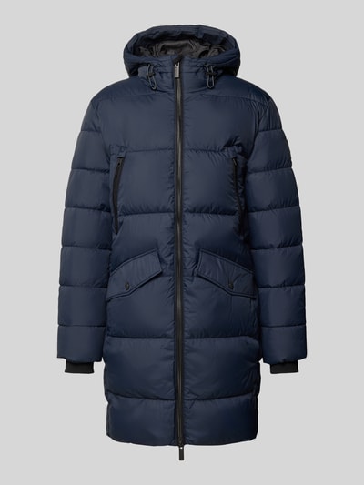 Tom Tailor Regular Fit Steppmantel mit Kapuze Marine 2
