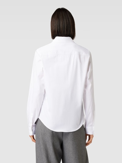 HUGO Overhemdblouse met labelstitching, model 'THE ESSENTIAL' Wit - 5