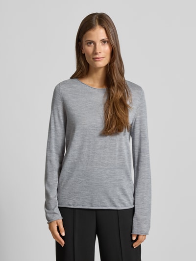 Marc O'Polo Regular Fit Strickpullover aus Merinowolle Mittelgrau 4
