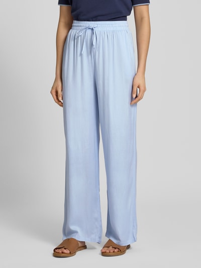 Vila Spodnie materiałowe z prostą nogawką i wpuszczanymi kieszeniami model ‘PRICIL’ Jasnoniebieski 4