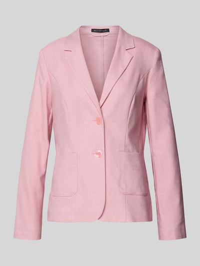Betty Barclay Slim Fit Blazer mit Leinen-Anteil Rosa 2