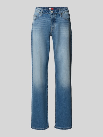 Produktfoto, Straight Fit Jeans aus Baumwoll-Mix Modell 'SOPHIE' von Tommy Jeans in Denim-Optik, Straight Leg Passform, 5-Pocket-Design, Twill-Struktur