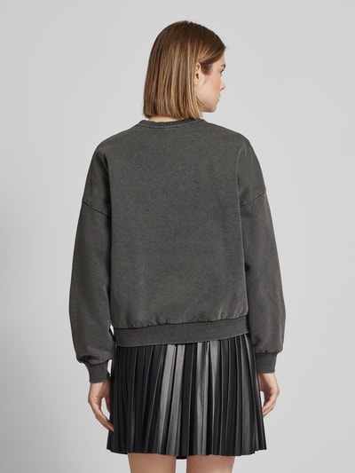 Only Sweatshirt met lange mouwen en ronde hals, model 'LINDA' Antraciet - 5