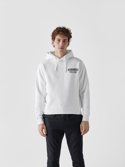 Dsquared2 Hoodie mit Label-Print Weiss 4