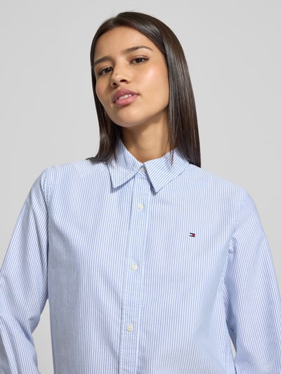 Tommy Hilfiger Regular Fit Hemdbluse aus reiner Baumwolle Modell 'OXFORD' Marine 3