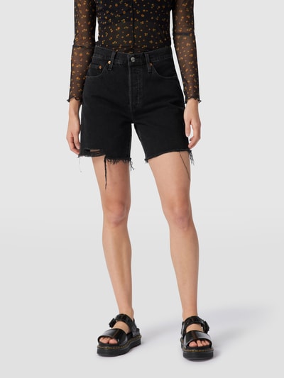 Levi's® Jeansshorts mit Fransen Black 4