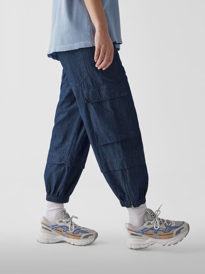 Tibi Sweathose mit Denim-Finish Bleu 3