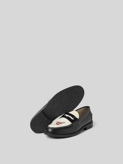 Duke & Dexter Penny-Loafer aus echtem Leder Offwhite 5