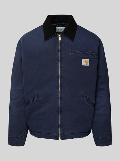 Carhartt Work In Progress Regular Fit Jacke aus reiner Baumwolle mit Umlegekragen Marine 2