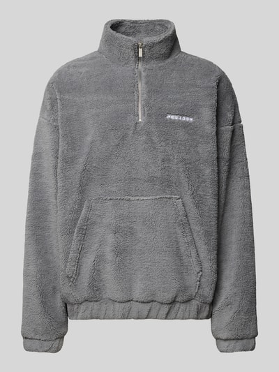 Pegador Fleecepullover mit Troyer-Kragen Modell 'Puka' Mittelgrau Melange 2