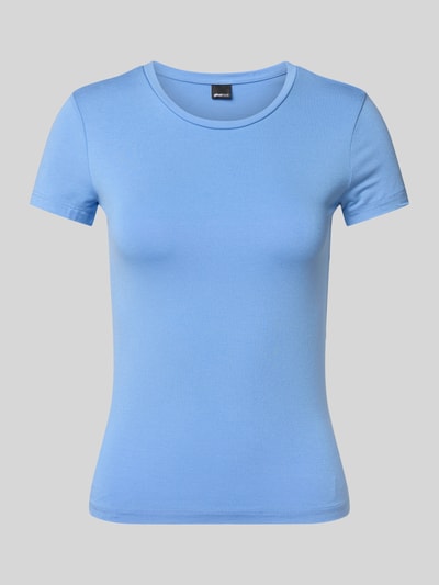 Gina Tricot T-Shirt mit Rundhalsausschnitt Hellblau 1