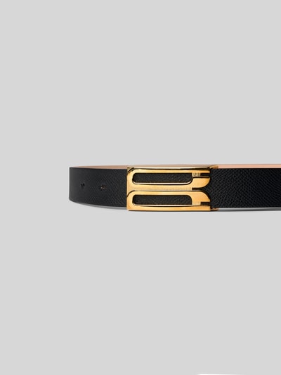 Victoria Beckham Schmaler Gürtel mit Schlangenmuster Black 3