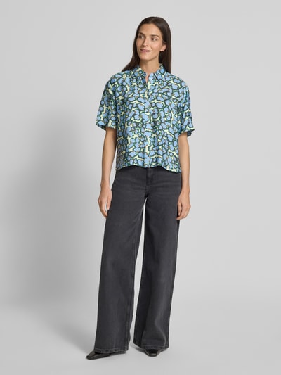 Jake*s Casual Regular fit blouse met 1/2-mouwen Hemelsblauw - 1