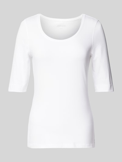 OPUS T-Shirt mit Stretch-Anteil Modell 'Serta' Weiss 2