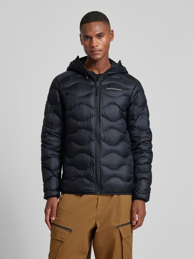 PEAK PERFORMANCE Daunenjacke mit Label-Stitching Modell 'Helium' Black 4