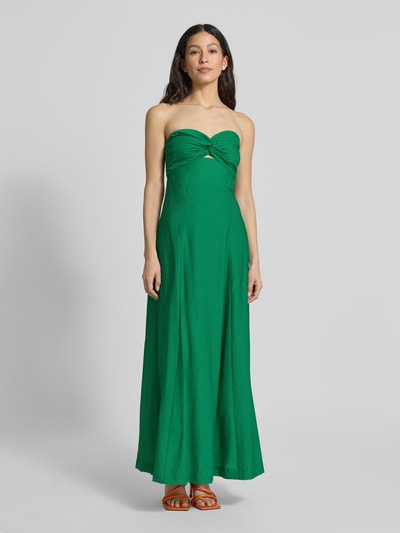 Essentiel Antwerp Maxi-jurk met knoopdetail, model 'Heorgia' Groen - 4