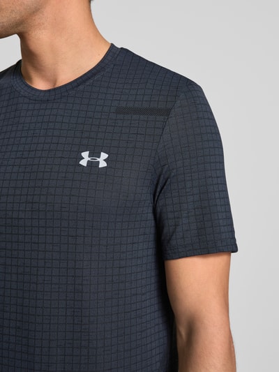 Under Armour T-Shirt mit Label-Print Modell 'Seamless' Black 3