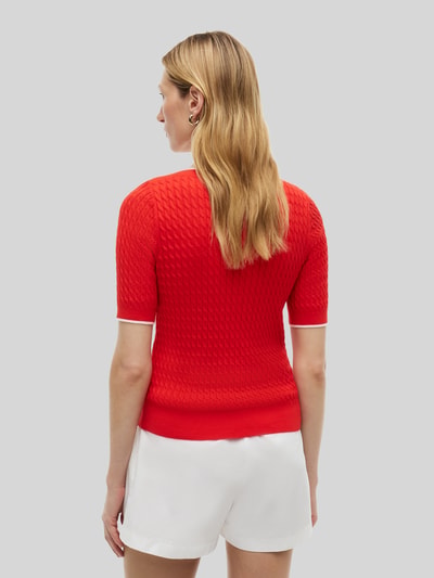 Tommy Hilfiger regular fit pullover van puur katoen met korte mouwen Rood - 5
