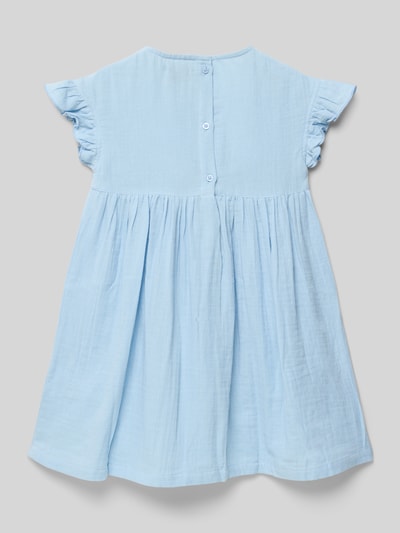 Blue Seven Jurk met steekzakken en knoopsluiting aan de achterkant Bleu - 3