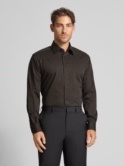 ETERNA Modern Fit Businesshemd mit Kentkragen Black 4