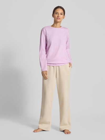 Schiesser Bluzka z długim rękawem z dekoltem okrągłym Jasnofioletowy 1