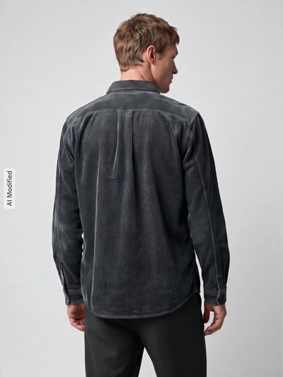 Marc O'Polo DENIM Hemdjacke mit Brusttasche Graphit 5
