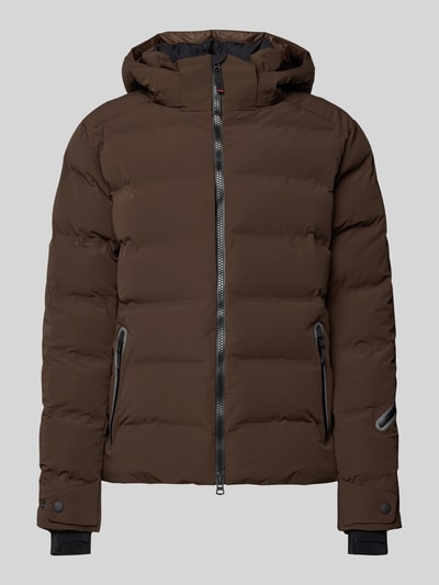 FIRE + ICE Buffer jacket met capuchon model 'LUKA' Donkerbruin - 2