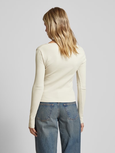 Calvin Klein Jeans Shirt met lange mouwen en labelpatch Beige - 5