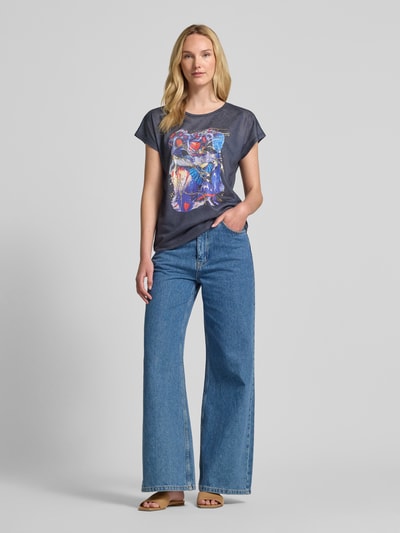 Christian Berg Woman T-shirt z nadrukowanym motywem Ciemnoniebieski 1