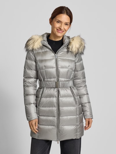 ROCK'N BLUE Kurtka puchowa z paskiem model ‘Amy RX’ Jasnoszary 4