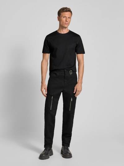 HUGO Regular Fit T-Shirt aus reiner Baumwolle Modell 'DIMERSTEE' Black 1