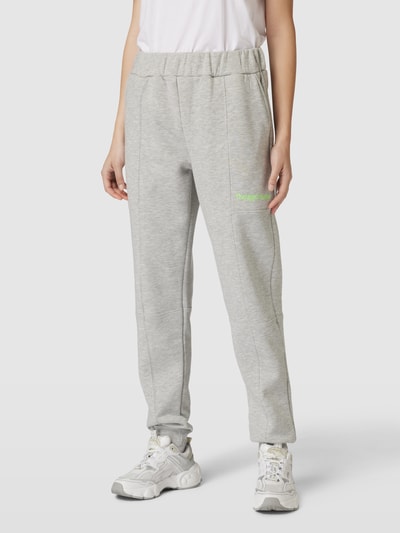 TheJoggConcept Sweatpants mit Label-Stitching Modell 'RAFINE' Hellgrau 4