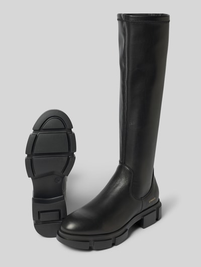 Copenhagen Stiefel aus Leder-Mix mit Logo-Detail Black 4