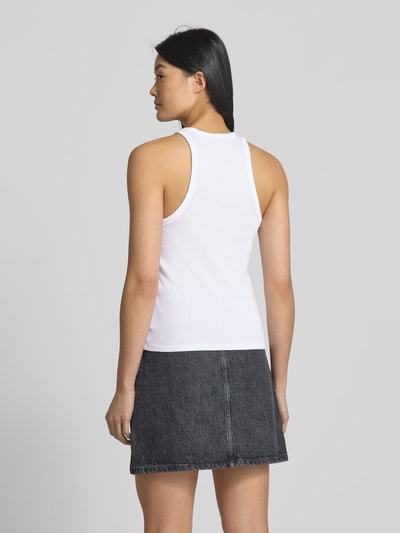 ECOALF Tanktop mit gerippten Abschlüssen Modell 'ARLES' Weiss 5