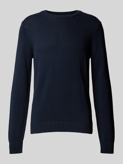 ECOALF Strickpullover mit Leinen-Anteil Modell 'TAIL' Marine 2