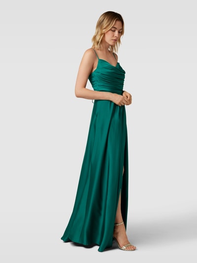 TROYDEN COLLECTION Abendkleid mit Spaghettiträgern Smaragd 1