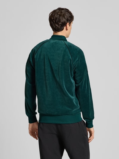 adidas Originals Bluza rozpinana o kroju slim fit z wyhaftowanym logo Ciemnozielony 5