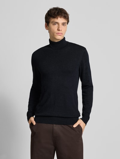 Blend Coltrui met labeldetail, model 'BAGGE' Zwart - 4