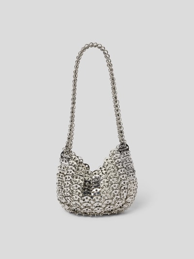 Rabanne Pochette im Metallic-Look Silber 6