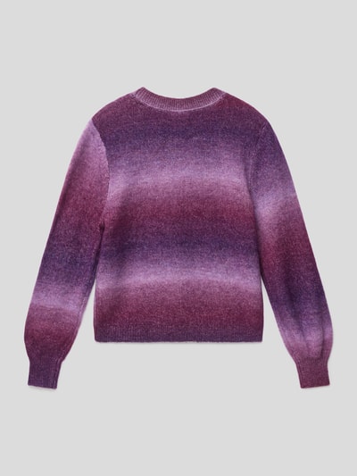 s.Oliver RED LABEL Strickpullover mit Motiv-Stitching Bordeaux Rot 3