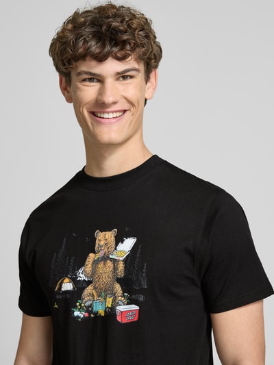SANTA CRUZ T-Shirt mit Label-Print Black 3