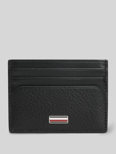 Tommy Hilfiger Etui na karty z naturalnej skóry Czarny 1