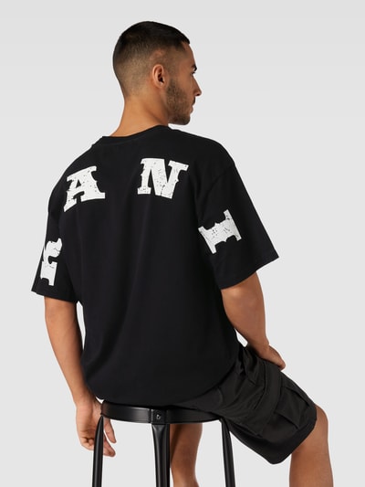 KARL KANI T-shirt met extra brede schouders Zwart - 3