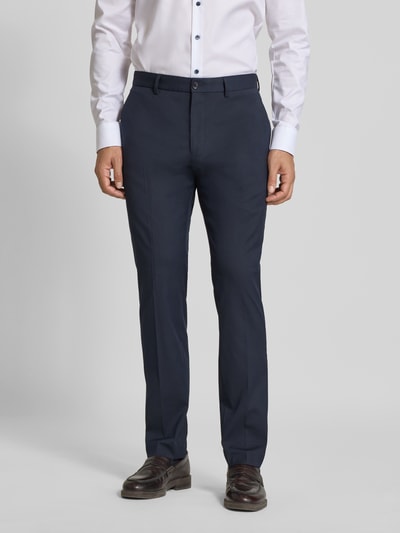 s.Oliver BLACK LABEL Straight Leg Anzughose mit Viskose-Anteil Dunkelblau 4