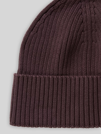 Marc O'Polo Mütze mit Label-Patch Bordeaux 3