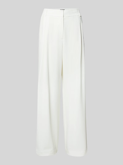 s.Oliver BLACK LABEL Wijde broek met viscose Offwhite - 2