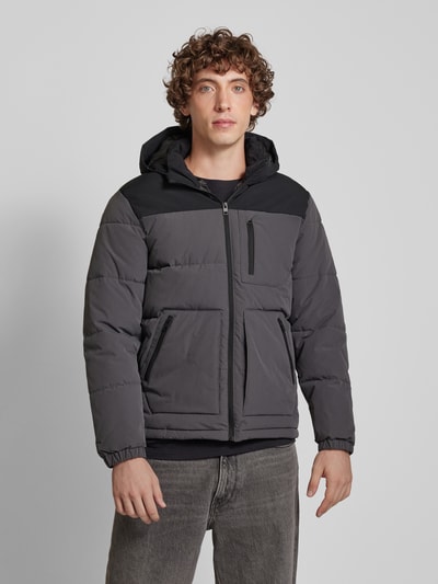 Jack & Jones Steppjacke mit Reißverschlusstaschen Modell 'OTTO' Anthrazit 4