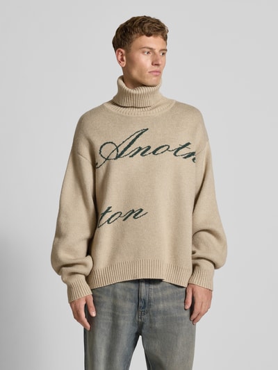 ANOTHER COTTON LAB Oversized Strickpullover mit Rollkragen Beige 4