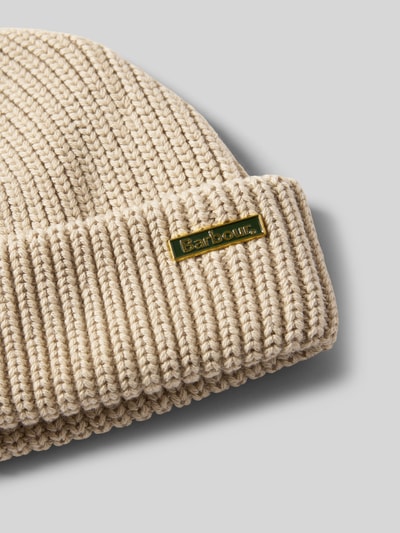 Barbour Beanie mit Woll-Anteil Modell 'MOSELY' Offwhite 2