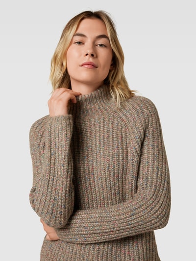 Jake*s Casual Sweter z dzianiny z golfem Trzcinowy 3